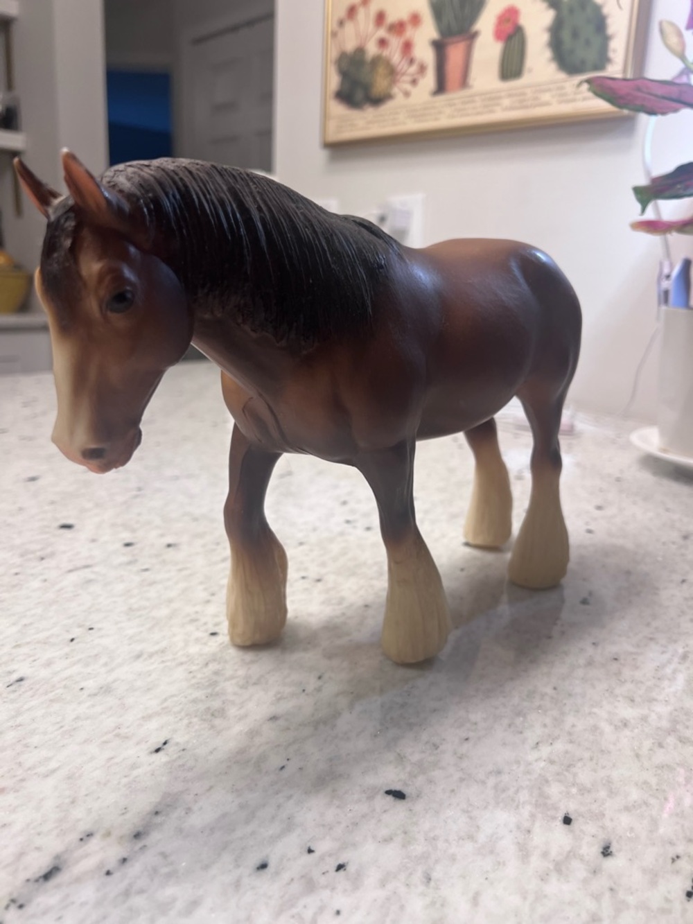 Brown Breyer Clydesdale Horse Figure - Kids Toys